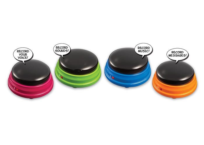 Antwort-Buzzer mit Aufnahmefunktion (4er-Set)