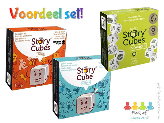 Rory's Story Cubes Sparset! Klassisch, Action & Reisen