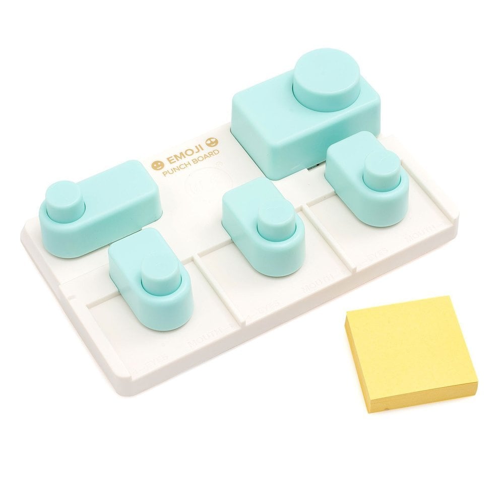 Pons board + ponzen set - Emoji / smileys ponsbord (5 st. + papier)