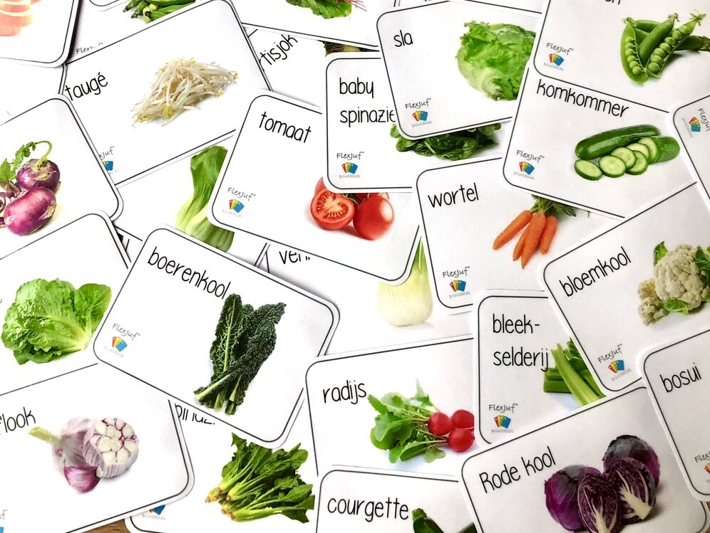 Printable: Flashcards - Groente (42 st.)