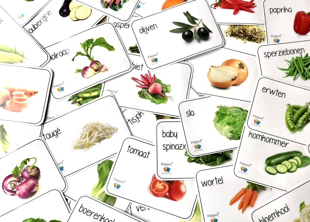 Printable: Flashcards - Groente (42 st.)