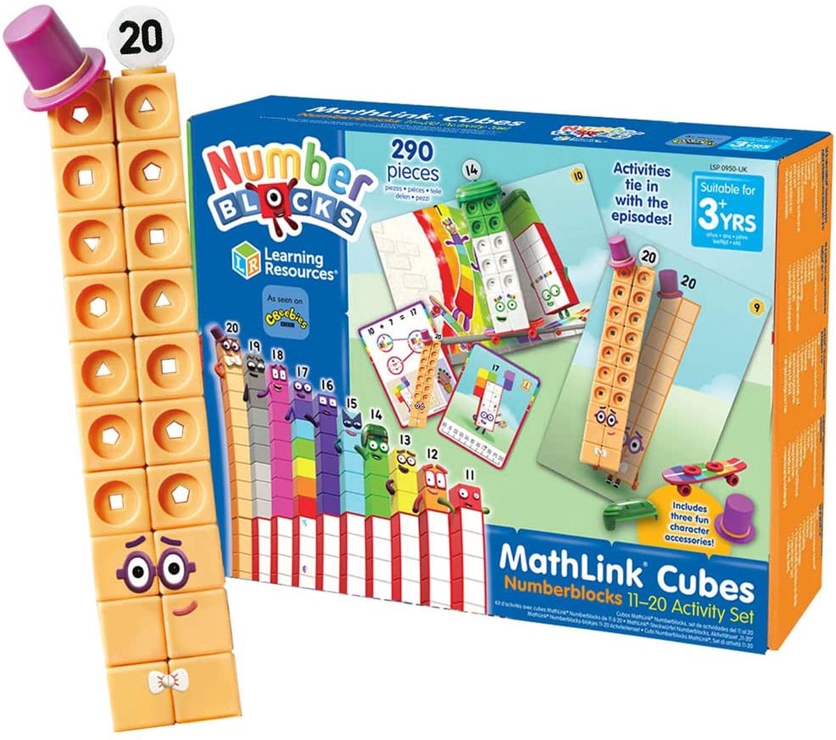 Mathlink® Cubes Zahlenblöcke, Zahlen 21-30 Aktivitätsset