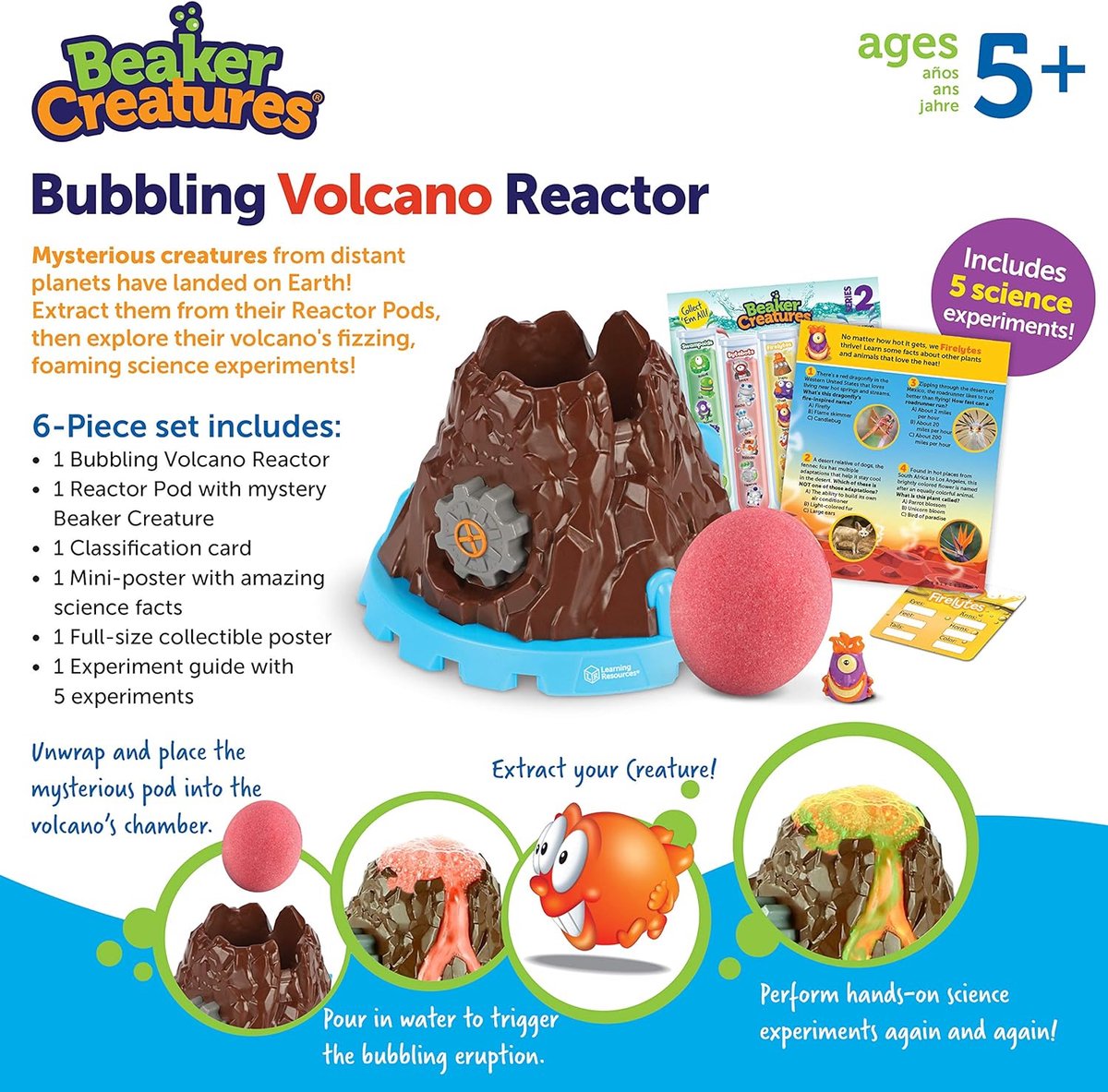 Beaker Creatures® - Bubbelende vulkaan experimenteerset (5+)