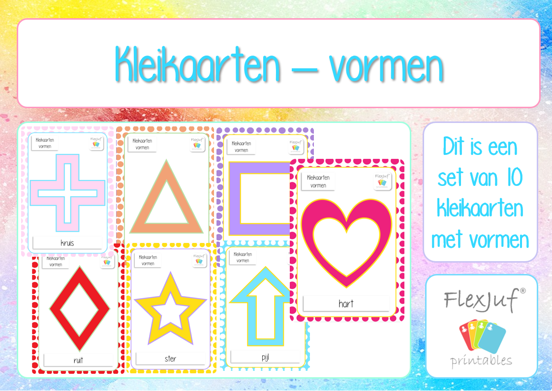 Druckbar: Tonkarten – Formen