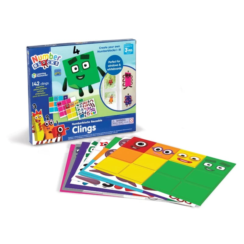 Number Blocks - Herbruikbare stickers (142 st.)