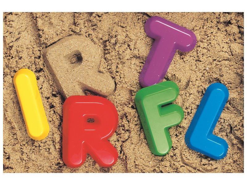 Sandform-Alphabet - Großbuchstaben