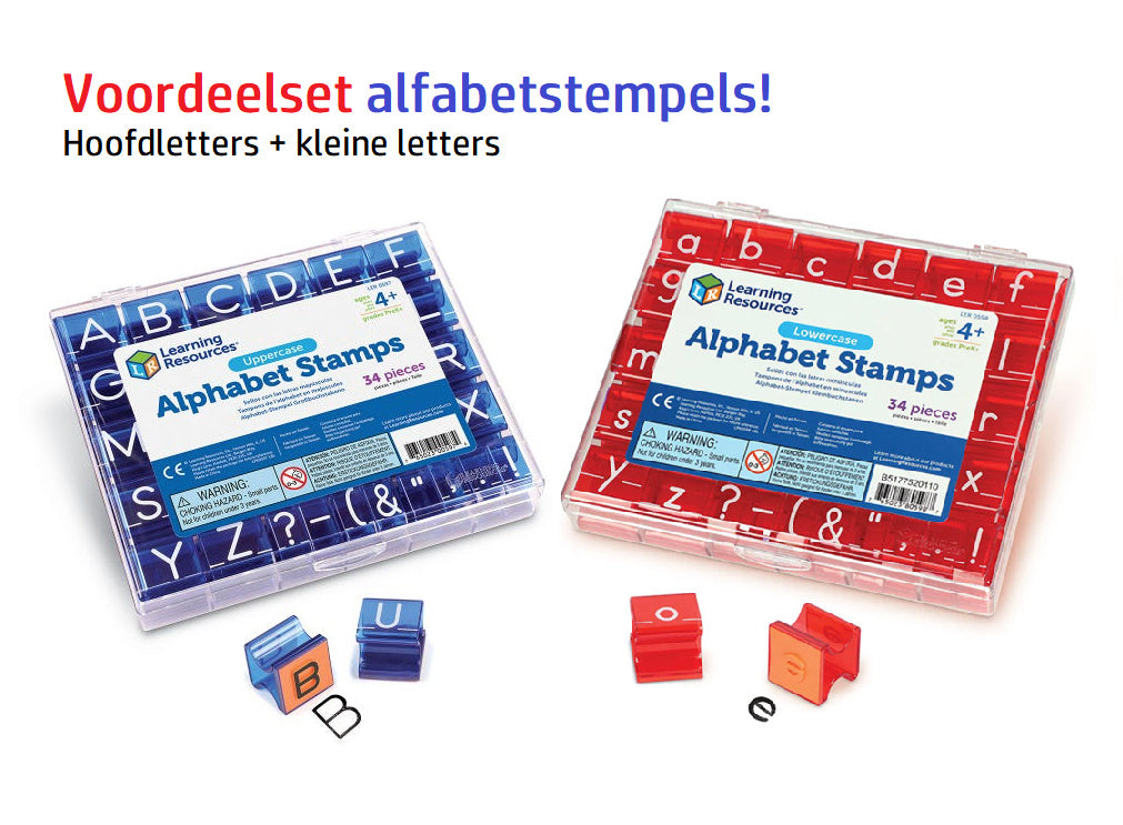 Vorteilspackung Alphabet-Stempel: Groß- und Kleinbuchstaben