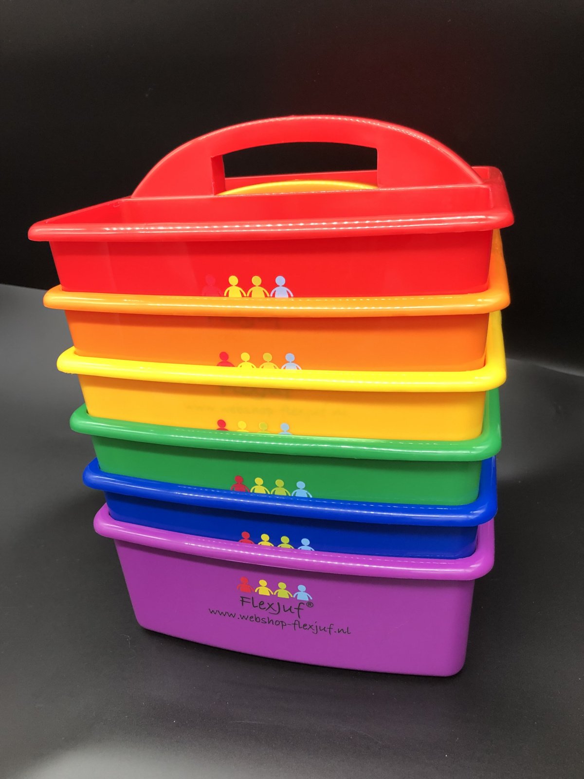 Pennenbak / Caddy Regenboog (per stuk)