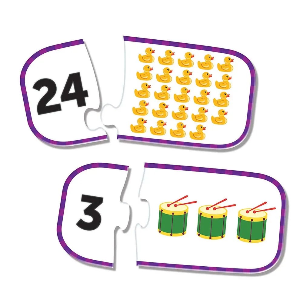 Rätselkarten - Zahlen/Zahlenwerte 1-25 zählen