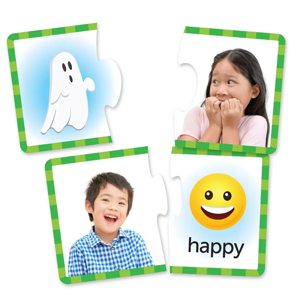 Puzzlekarten – Gefühle und Emotionen (Englisch) / Gefühle und Emotionen (EN)