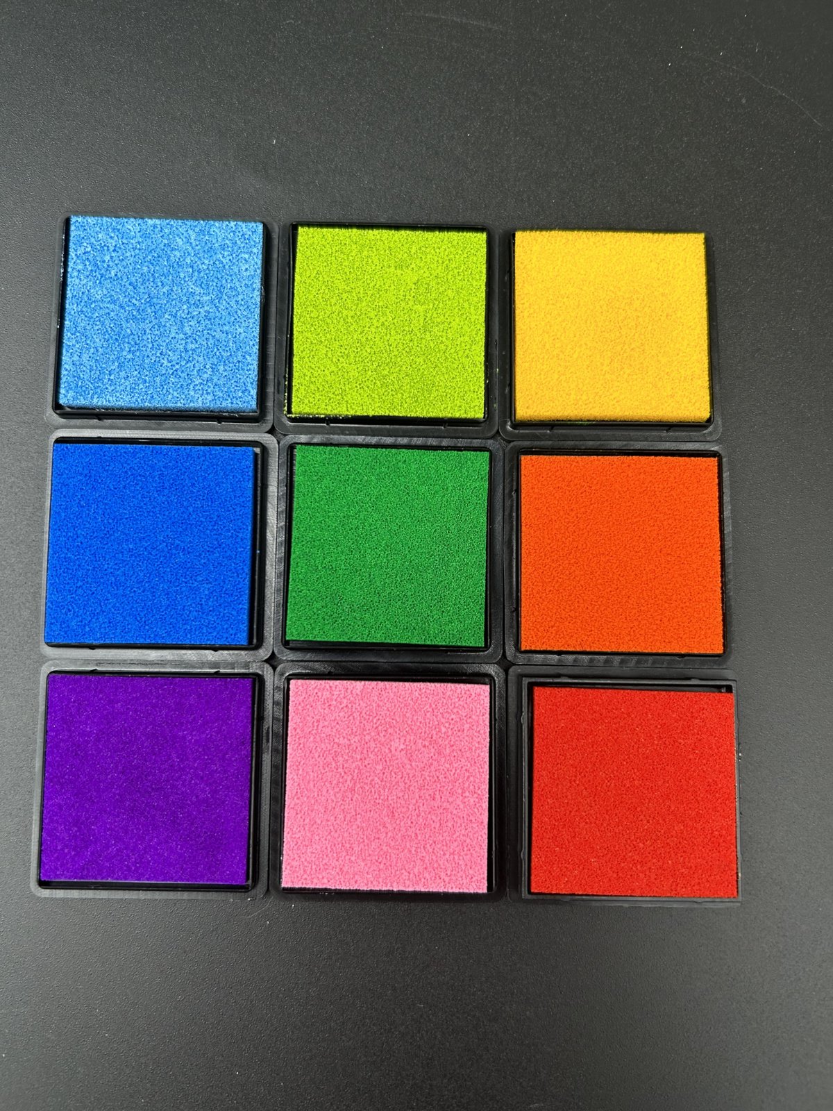 Stempelkissen / Tintenkissen Midi 4x4 cm (9 Stk.)