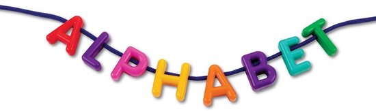 Alfabet rijgletters, hoofdletters