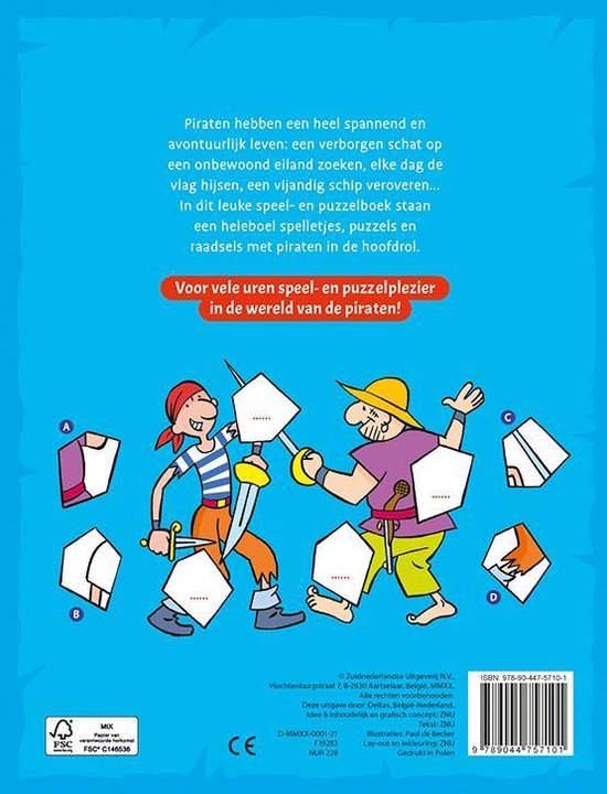 Puzzelpret - Stoere piraten (6-8 j.)