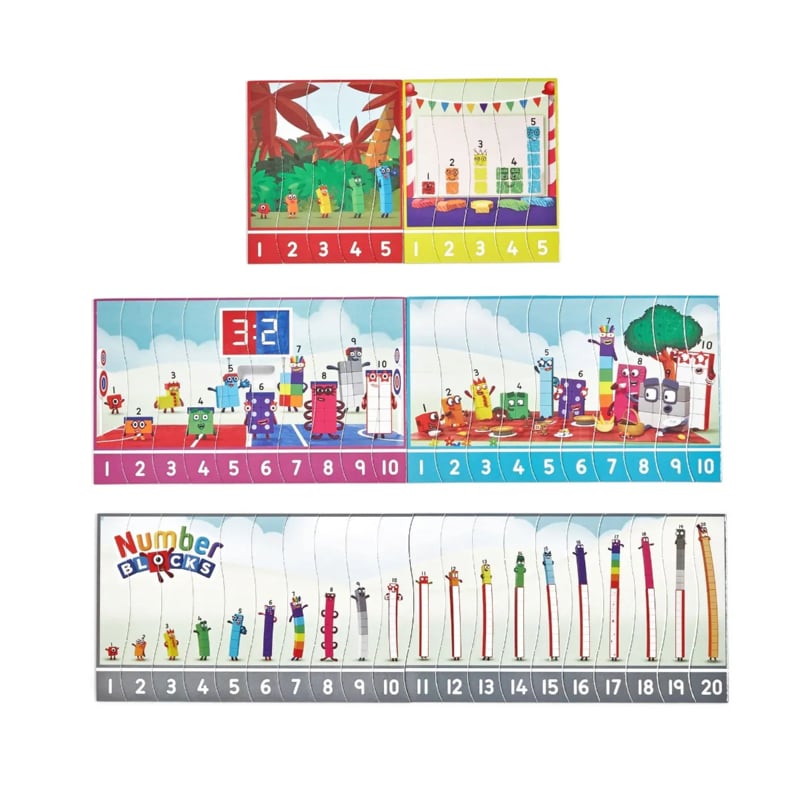 Number Blocks - Puzzel set - Telrij