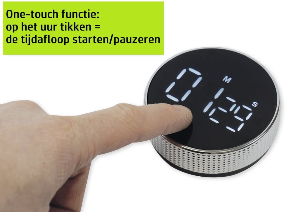 Digi-disc timer, magnetisch met draaischijf
