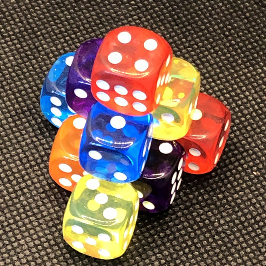 6-seitige („normale“) Würfel (SET mit 10 Stück)