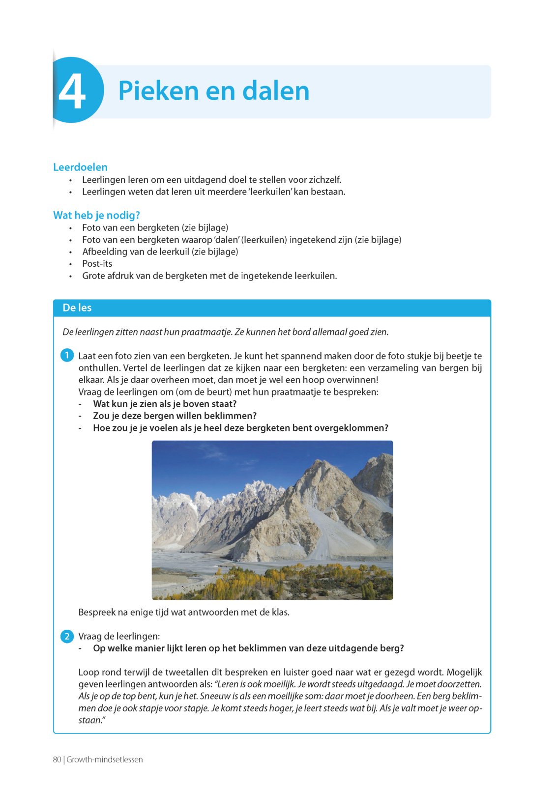 Growth Mindset lessen voor de basisschool