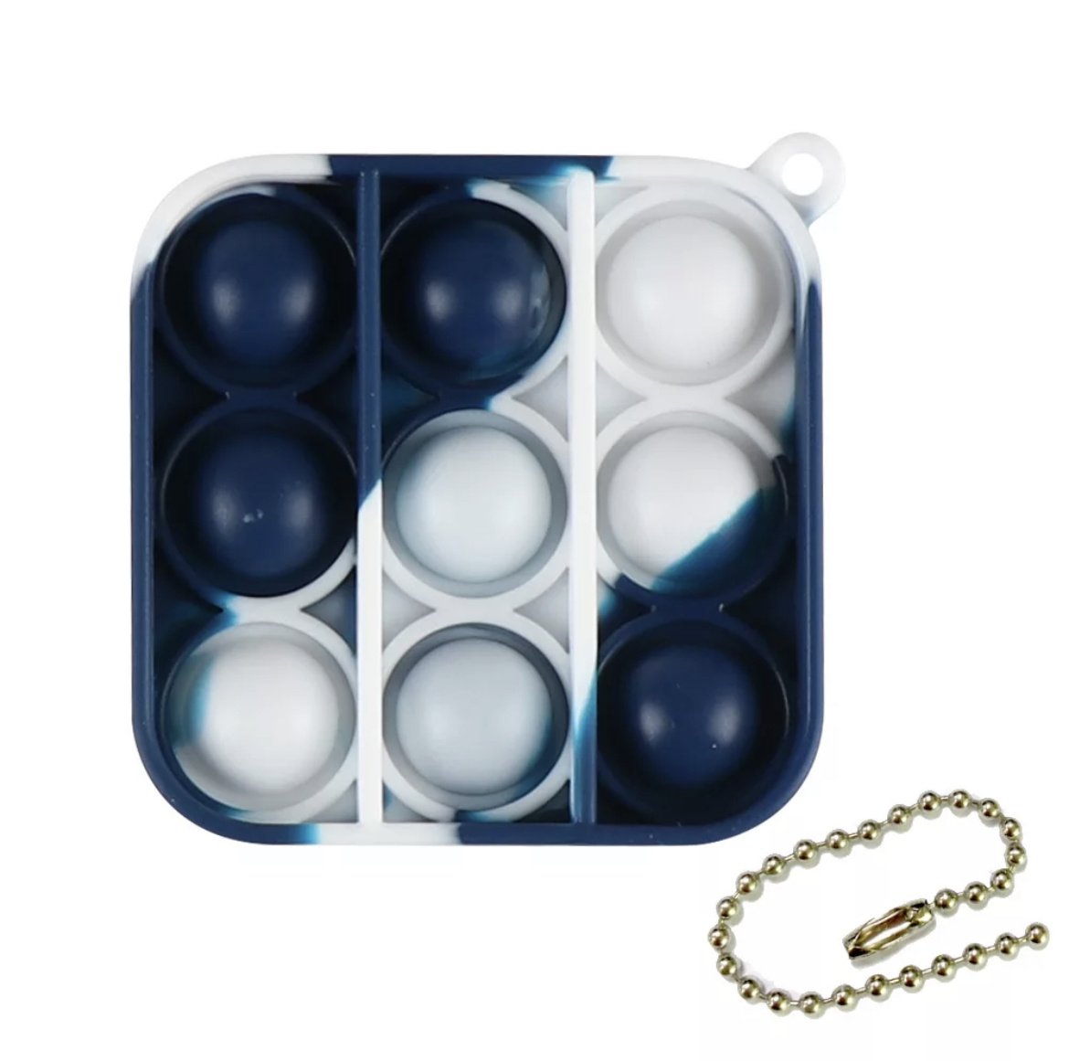 Pop-it sleutelhanger vierkant (15 st.)