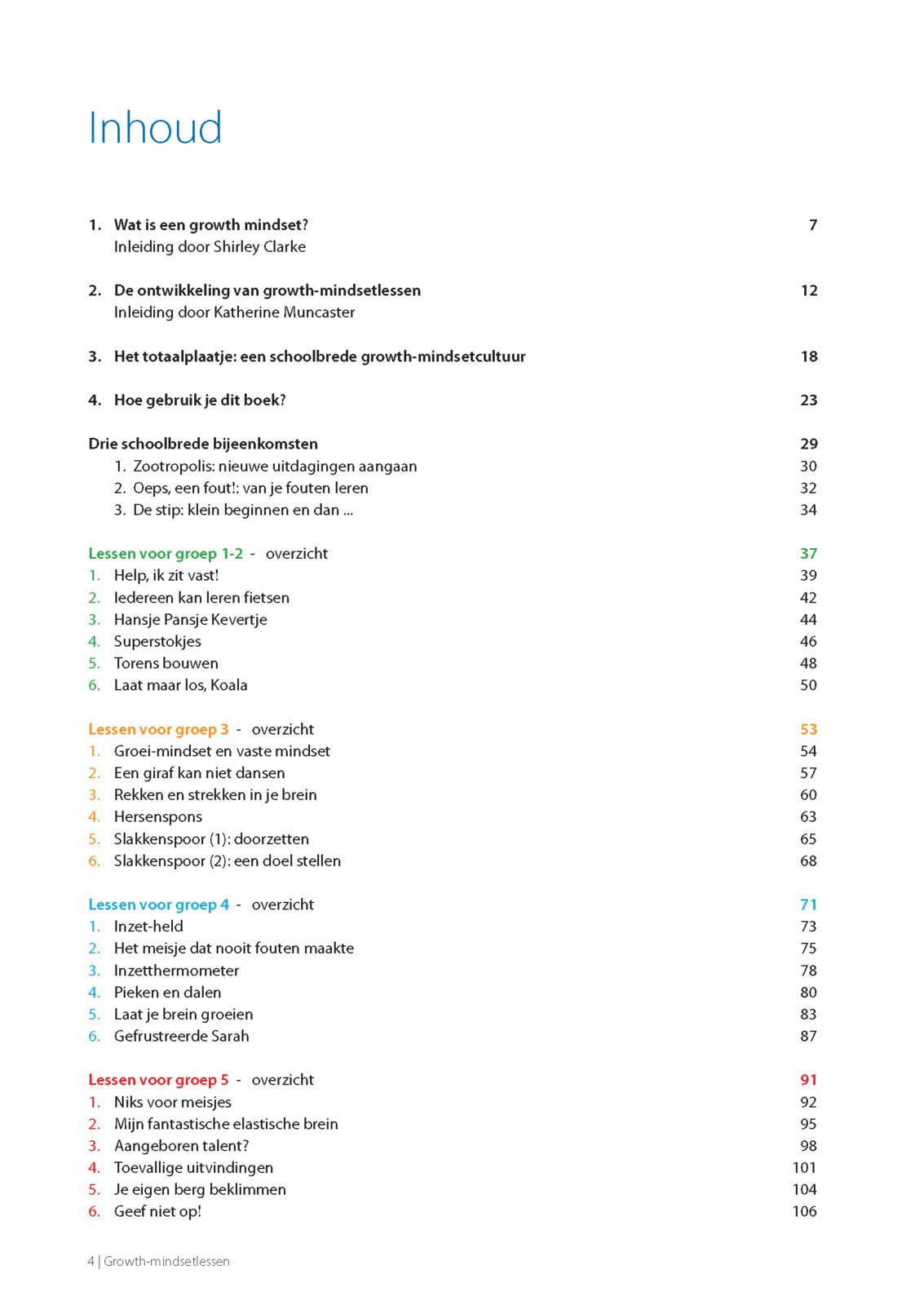 Growth Mindset lessen voor de basisschool
