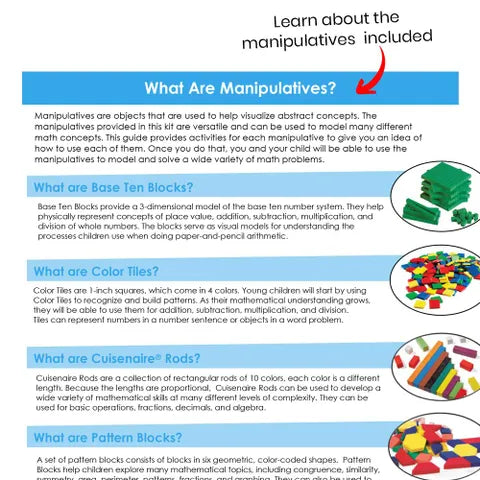 Leerhulpmiddelen set Rekenen, onderbouw (ca. 5-7 jaar) (EN)