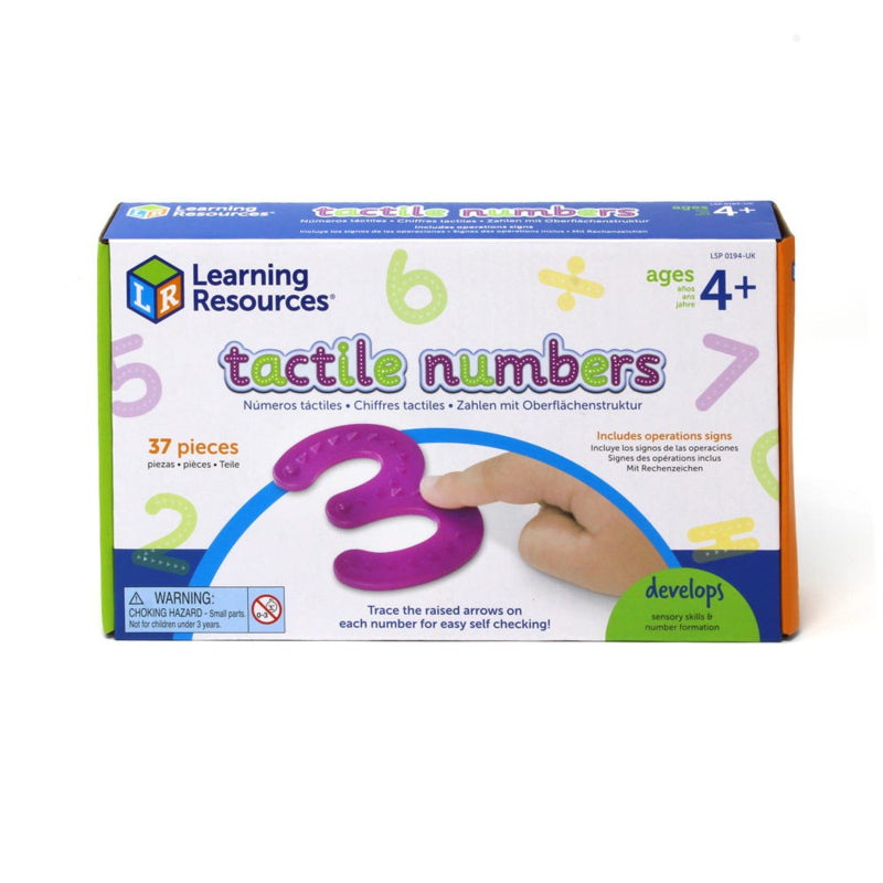 Voordeelset: Tactiele letters (26 st.) en Tactiele cijfers(37 st.)