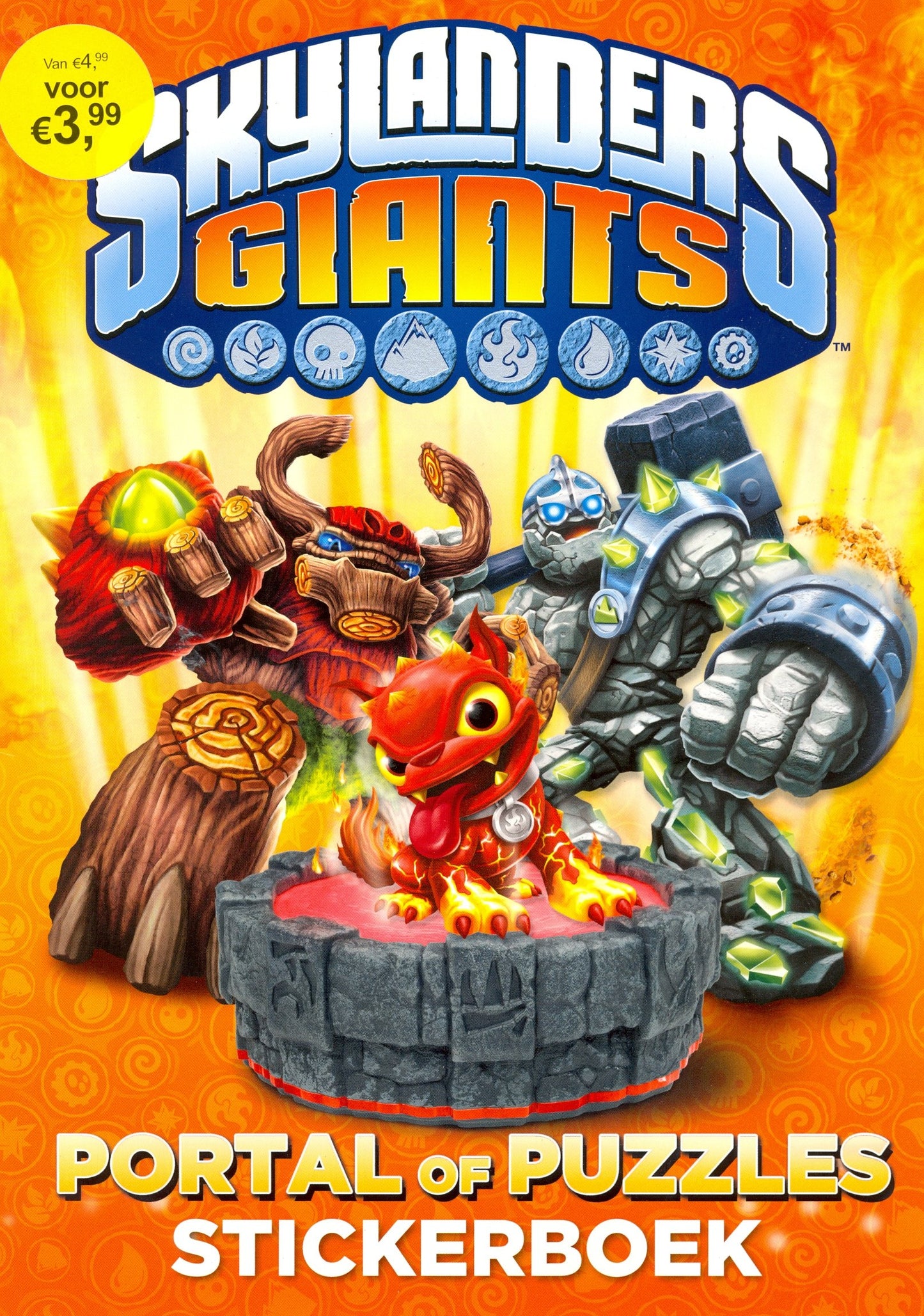 Skylanders Giants - portal of puzzles stickerboek