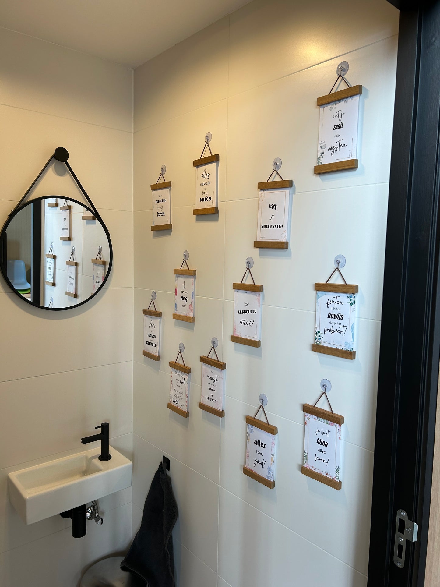 Affirmatiekaartjes / miniposters A6 bemoedigende teksten (12 st.)