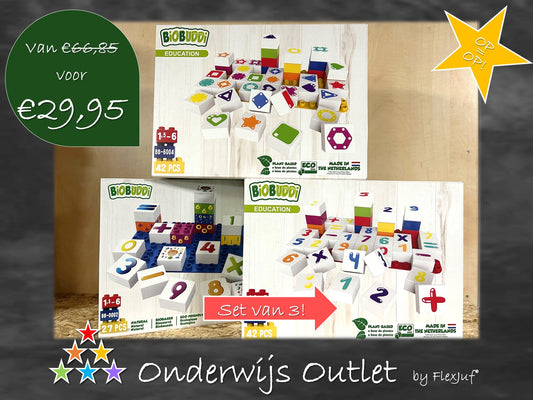 Onderwijs Outlet: BiOBUDDi leren tellen, nummers leren kennen en vormen (3 sets)