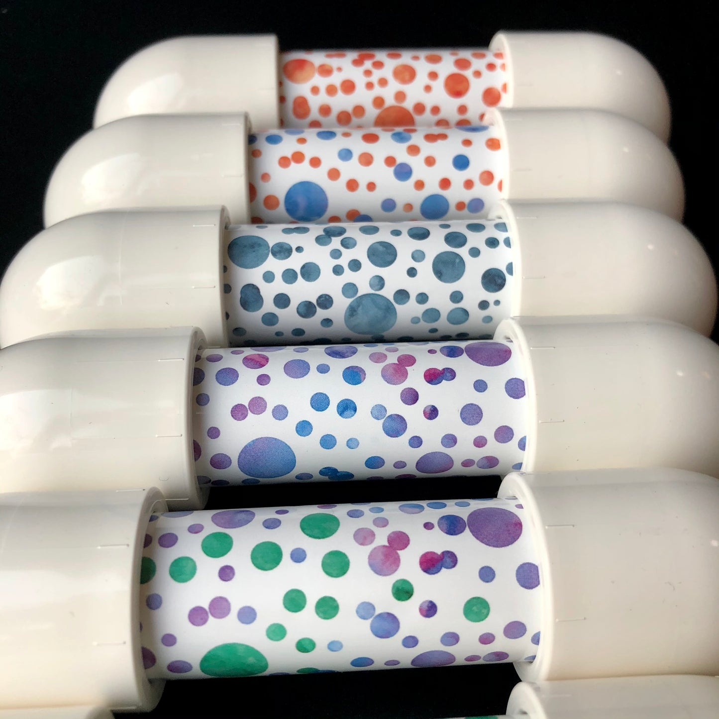 FluisterTelefoon (SET van 5 st.) "Happy Dots"