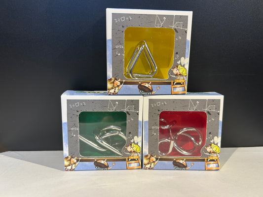 Metalen puzzels/breingames - set 2 (set van 3 st.)