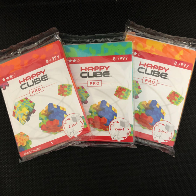 Happy Cube Pro - 3er-Set (rot, grün, orange)