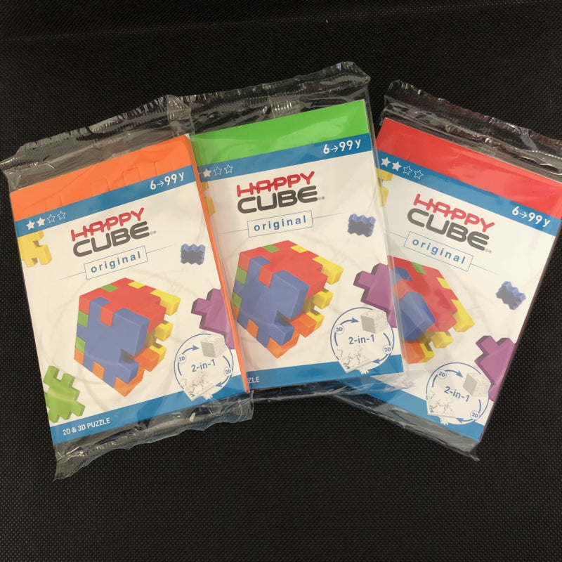 Happy Cube Original - 3er-Set (rot, grün, orange)