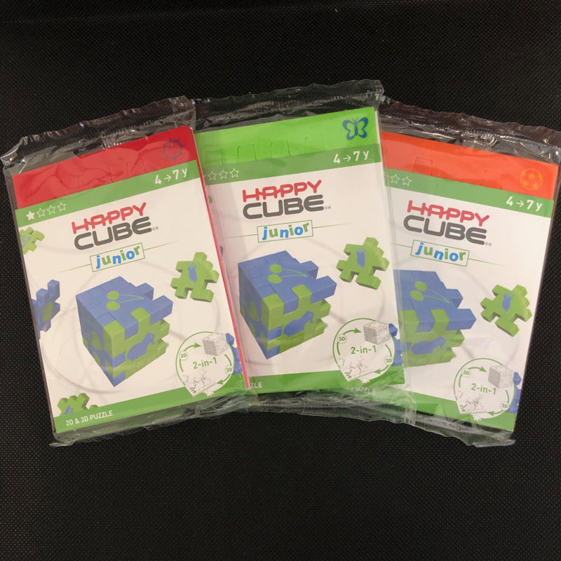 Happy Cube Junior - 3er-Set (rot, grün, orange)