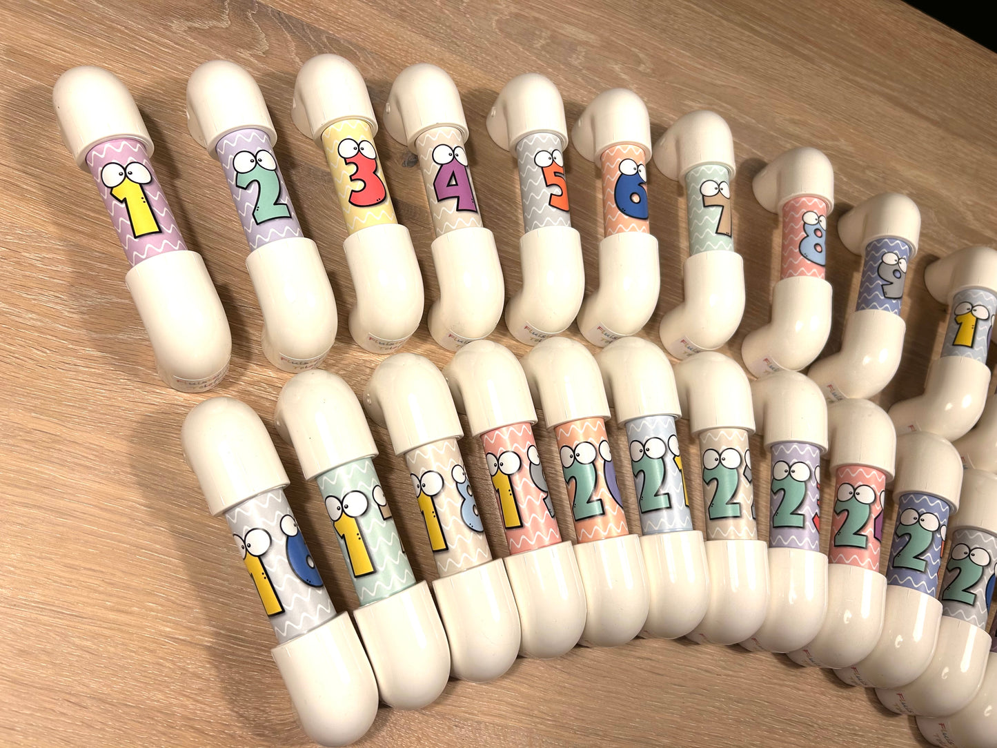 FluisterTelefoon (SET van 30 st.) "1-30 happy numbers"