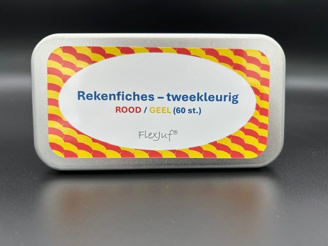 Zweifarbige Mathematikblätter - Rot/Gelb (60 Stk.) Ø25 mm