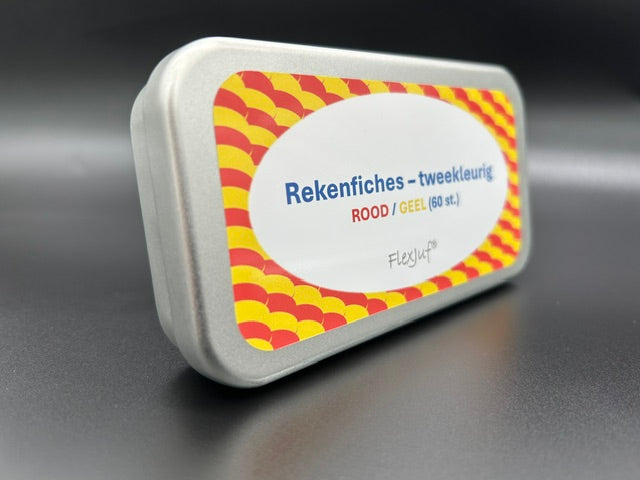 Zweifarbige Mathematikblätter - Rot/Gelb (60 Stk.) Ø25 mm