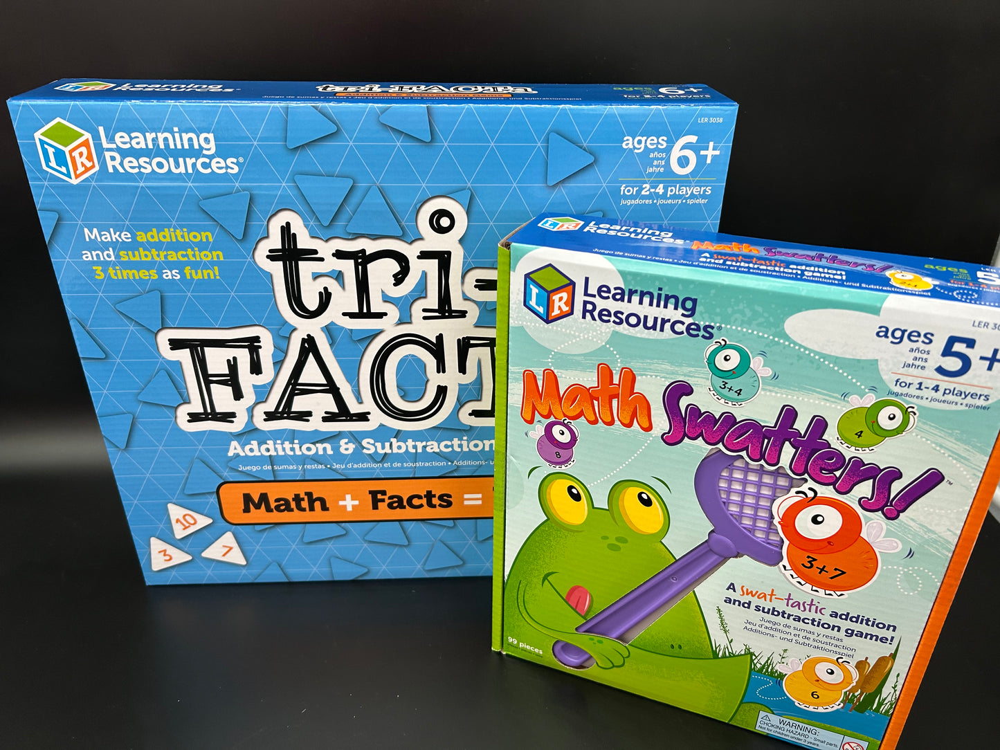 Voordeelset: Sommen maken (2 spellen)! Tri-facta optellen en aftrekken & Sommen meppers!
