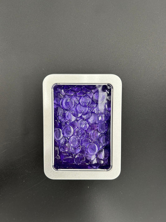 Mathe-Arbeitsplatten in Dose (12x8 cm), Transparent Lila (200 Stk.)