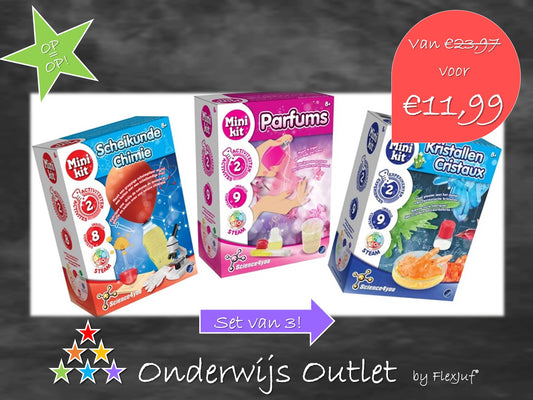 Onderwijs Outlet: Experimenteersets (3 stuks)