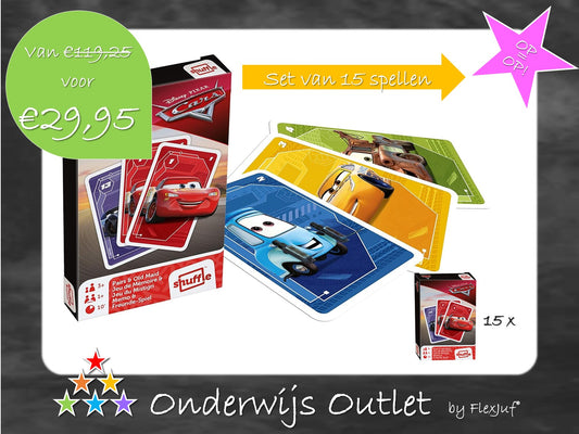 Onderwijs Outlet: Disney Shuffle Kaartspel (15 spellen)Disney Pixar Cars