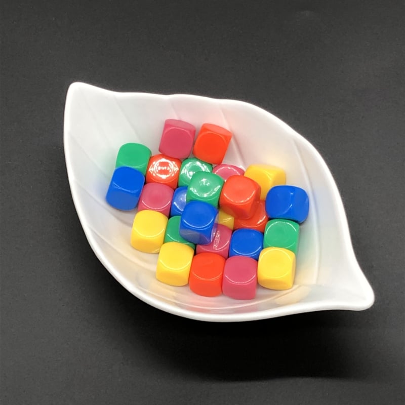 Blankowürfel Farbe: Regenbogen (SET mit 25 Stück)