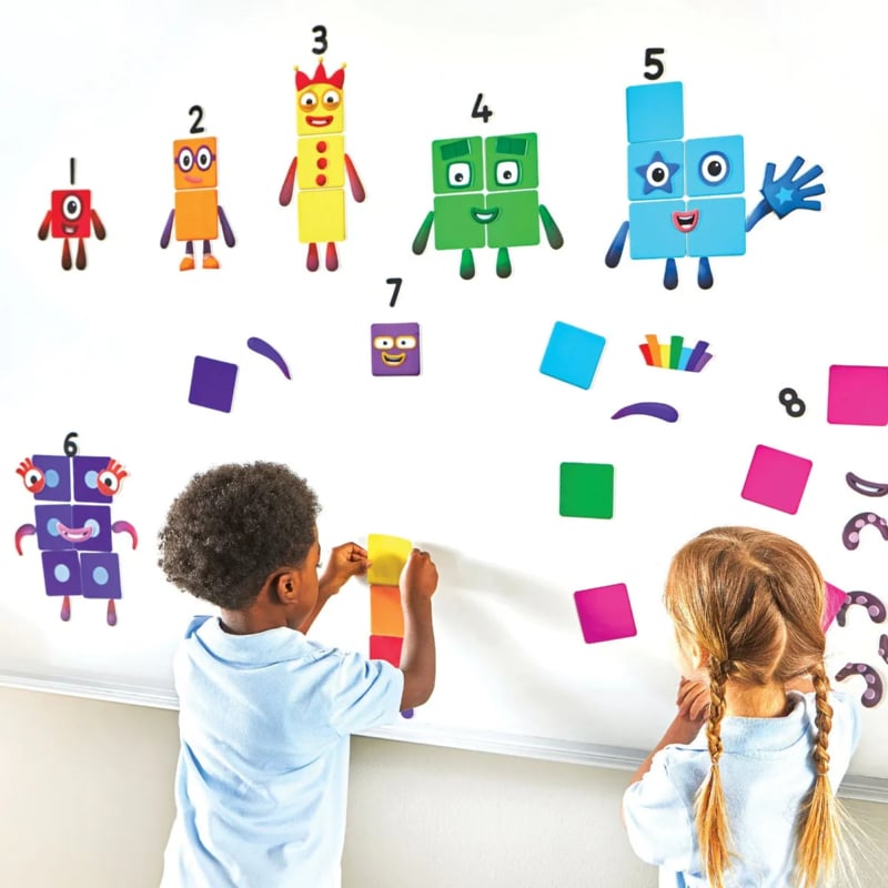 Number Blocks - Herbruikbare stickers (142 st.)
