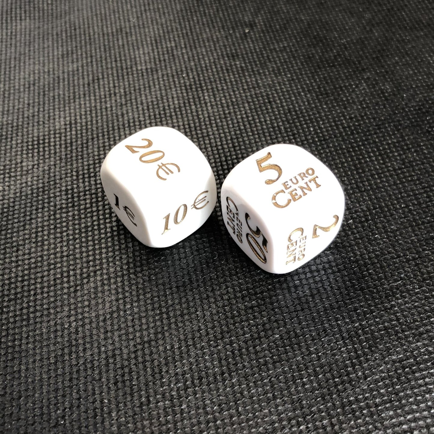 Zählwürfel: Euro und Cent (6er-Set)