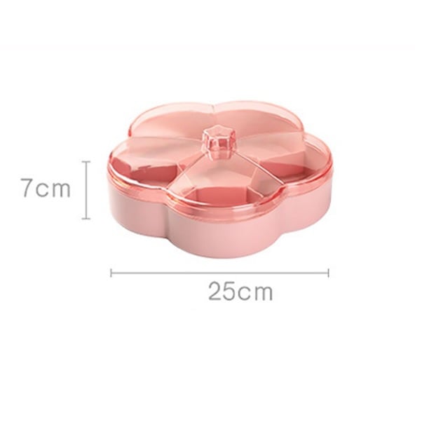 Blumenaufbewahrungsbox mit Deckel (rosa) 25 cm, 6 Fächer (Outlier)