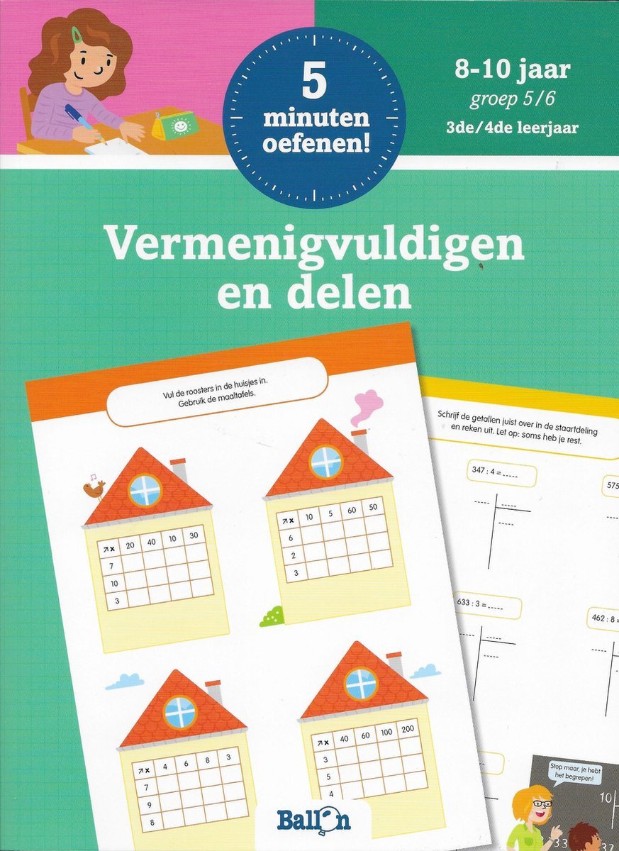 5 minuten oefenen - Vermenigvuldigen en delen