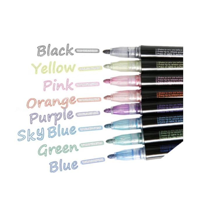 Outline marker (8 stuks)