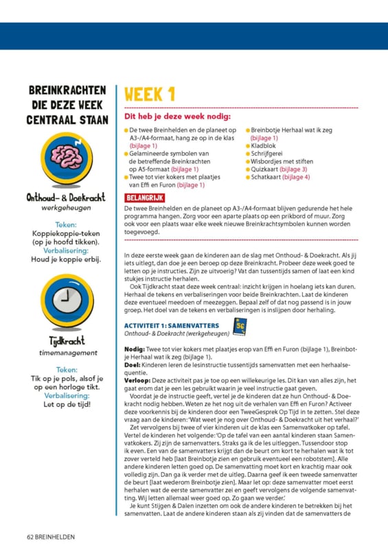 Breinhelden voor groep 5/6