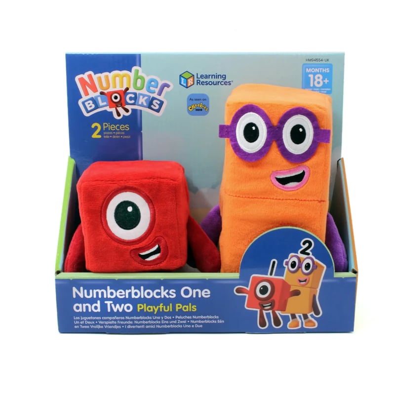 Number Blocks - One and Two knuffels