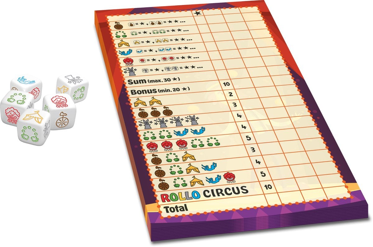 Rollo Circus - ein Yatzee-Spiel
