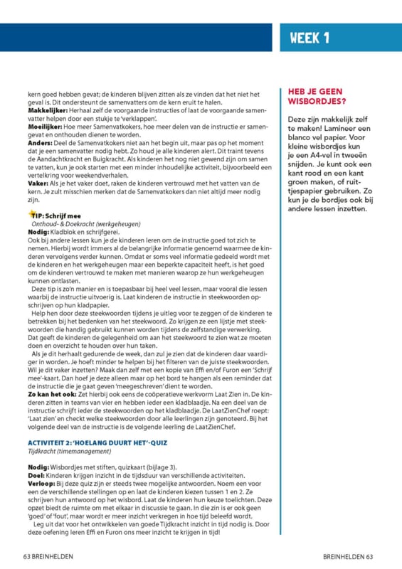 Breinhelden voor groep 5/6